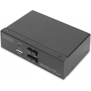 Digitus Commutateur KVM, 2 ports, Simple affichage, 4K, HDMI®