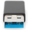 DIGITUS Adaptateur USB Type C Type A vers C M/F, 3 A, 5 Go, Version 3.0, Noir