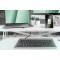 DIGITUS Height Adjustable Sit-Stand Desktop 95x61x11-46cm, Lower Keyboard and Mouse Deck,White