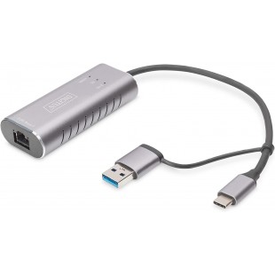 DIGITUS Adaptateurs Ethernet USB 3.0 / USB C 3.1 a  2.5 G