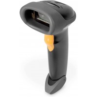 DIGITUS Scanner de Codes-Barres 1D, bidirectionnel 200 balayages/Sec, 2 m de cable USB-RJ45