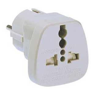 - Adaptateur de voyage, 2 et 3 poles