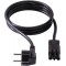 375.003 Cable d'alimentation Schuko GST 18 Noir 3 m