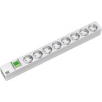  Multiprise 19" IT PDU Basic 1 HE, 8-fach, Argent/gris