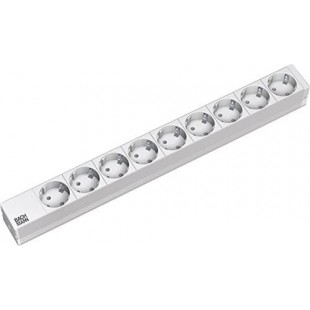 Bloc multiprise 48,3 cm 9 prises Sans interrupteur Aluminium (Import Allemagne)