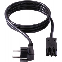Cable Schutzkontakt GST18 2,0m, Noir