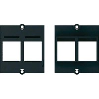 2 x Keystone Prise de Courant Noir