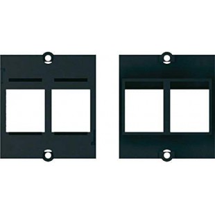 2 x Keystone Prise de Courant Noir