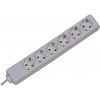 381.241S multiprise 6 Sortie(s) CA Blanc - Multiprises (6 Sortie(s) CA, Blanc, Plastique, 3600 W, 450 g, 41 x 370 x 56 mm)