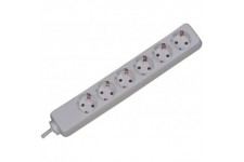 381.241S multiprise 6 Sortie(s) CA Blanc - Multiprises (6 Sortie(s) CA, Blanc, Plastique, 3600 W, 450 g, 41 x 370 x 56 mm)