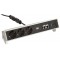 902.502 Bloc multiprise 3 prises avec USB