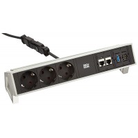 902.502 Bloc multiprise 3 prises avec USB