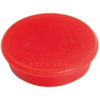 pacchetto di 10 magneti rotondi 13 mm Rosso, 10 Pezzi