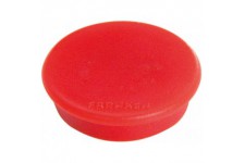 pacchetto di 10 magneti rotondi 13 mm Rosso, 10 Pezzi
