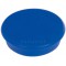 Set de 10 aimants de fixation, force adhesive: 800 g, diam.32 mm Rond Bleu fonce