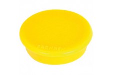 Set de 10 aimants de fixation, force adhesive: 800 g, diametre 32 mm jaune