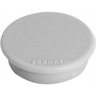 Set de 10 aimants de fixation, force adhesive: 800 g, diametre 30 mm Gris Rond