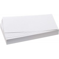 GmbH UMZ 1020 09 Lot de 500 cartes de presentation rectangulaires Blanc 9,5 x 20,5 cm