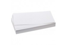 GmbH UMZ 1020 09 Lot de 500 cartes de presentation rectangulaires Blanc 9,5 x 20,5 cm