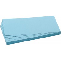 GmbH UMZ 1020 Lot de 500 cartes de presentation rectangulaires Bleu clair 9,5 x 20,5 cm