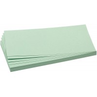 Cartes rectangles/UMZ 1020 04 9,5 x 20,5 cm Jaune Pqt. 500 500 Stuck vert clair