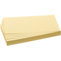 GmbH UMZ 1020 04 Lot de 500 cartes de presentation rectangulaires Jaune 9,5 x 20,5 cm