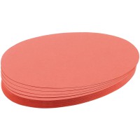 Cartes ovales /UMZ 1119 04 - 11 x 19 cm, 130 g/m² - Jaune - Paquet de 500 500 Stuck rot