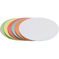 Cartes ovales /UMZ 1119 04 - 11 x 19 cm, 130 g/m² - Jaune - Paquet de 500 500 Stuck coloris assortis