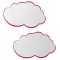 UMZ W Lot de 20 cartes en forme de nuage 25 x 42 cm (Blanc/rouge) (Import Allemagne)