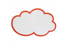 Umz WG Nuage Lot de 20 cartes de presentation 37 x 62 cm Blanc/rouge