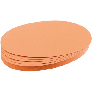 Cartes ovales /UMZ 1119 04 - 11 x 19 cm, 130 g/m² - Jaune - Paquet de 500 500 Stuck orange