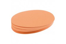 Cartes ovales /UMZ 1119 04 - 11 x 19 cm, 130 g/m² - Jaune - Paquet de 500 500 Stuck orange