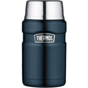 Stainless King Recipient Alimentaire Isotherme en Acier Inoxydable, Acier Inoxydable, Bleu Nuit, 0,71 Liter