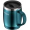 ThermoCafe 4059.255.035 Tasse de bureau avec couvercle en plastique teal, passe directement sous les machines a  cafe, sans BPA,
