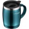 ThermoCafe 4059.255.035 Tasse de bureau avec couvercle en plastique teal, passe directement sous les machines a  cafe, sans BPA,