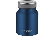 ThermoCafe 4077.259.050 Grand recipient alimentaire isotherme en acier inoxydable bleu pour soupe ou cereales, etanche, passe au