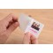 AVERY - Pochette de 200 badges autocollants imprimables pour textile, En soie d'acetate blanche, Format 80 x 50 mm, Impression l