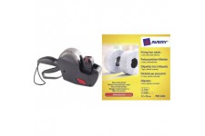 AVERY - Pince a  etiqueter 1 Ligne (8 caracteres) + 1 Rouleau encreur + 1 Rouleau d'etiquettes & Boite de 10 Rouleaux de 1500 et