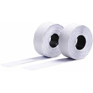 AVERY - Boite de 10 rouleaux de 1200 etiquettes autocollantes pour etiqueteuse 2 lignes (total de 12000 etiquettes), Format 26 x