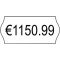 AVERY - Boite de 10 rouleaux de 1500 etiquettes autocollantes pour etiqueteuse 1 ligne (total de 15000 etiquettes), Format 26 x 
