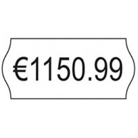 AVERY - Boite de 10 rouleaux de 1500 etiquettes autocollantes rouges pour etiqueteuse 1 ligne (total de 15000 etiquettes), Forma