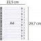 Exacompta - Ref. MWD1-12Z - Intercalaires en carte blanche 160g/m2 FSC® avec 12 onglets imprimes numeriques de 1 a  12 et plasti