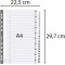 Exacompta - Ref. MWD1-20Z - Intercalaires en carte blanche 160g/m2 FSC® avec 20 onglets imprimes numeriques de 1 a 