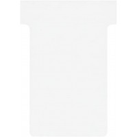 Nobo, Lot de 100 fiches T pour planning, Indice 2, Blanc, 2002002