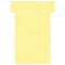 Nobo, Lot de 100 fiches T pour planning, Indice 2, Jaune, 2002004
