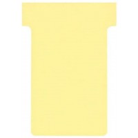 Nobo, Lot de 100 fiches T pour planning, Indice 2, Jaune, 2002004