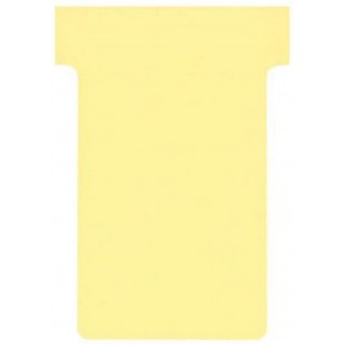 Nobo, Lot de 100 fiches T pour planning, Indice 2, Jaune, 2002004