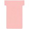 Nobo, Lot de 100 fiches T pour planning, Indice 2, Rose, 2002008