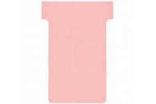 Nobo, Lot de 100 fiches T pour planning, Indice 2, Rose, 2002008