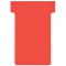 Nobo, Lot de 100 fiches T pour planning, Indice 2, Rouge, 2002003